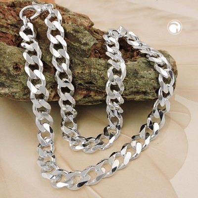 Halskette Weitpanzer 50cm 925 Sterlingsilber