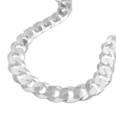 Kette flache Panzerkette 925 Silber 50cm