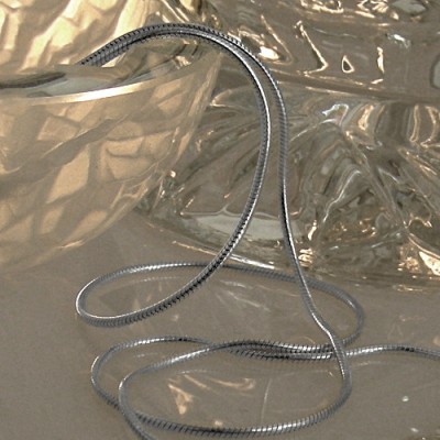 Halskette Schlange 09mm rund 925 Sterlingsilber 40cm