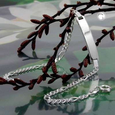 Schildband Figaro 5+1 925 Sterlingsilber