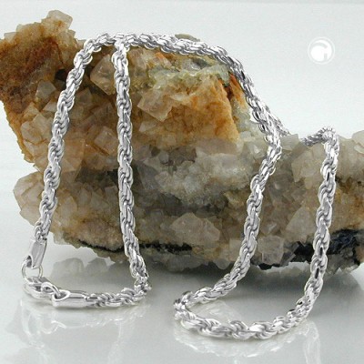 Halskette Kordel diamantiert 925 Sterlingsilber 45cm