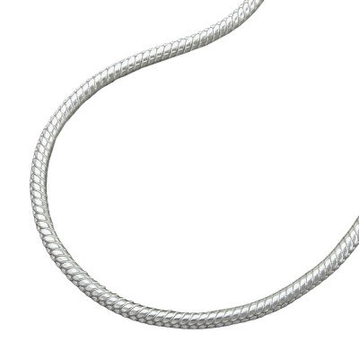 Halskette Schlange 13mm rund 925 Sterlingsilber 36cm