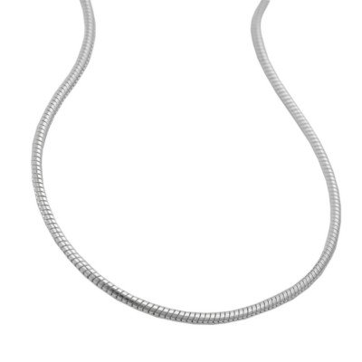 Halskette Schlange 09mm rund 925 Sterlingsilber 45cm