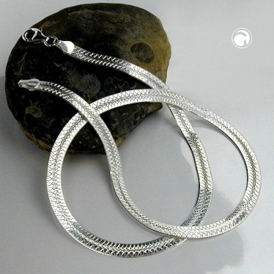 Collier Halskette Schlange flach 925 Sterlingsilber 50cm