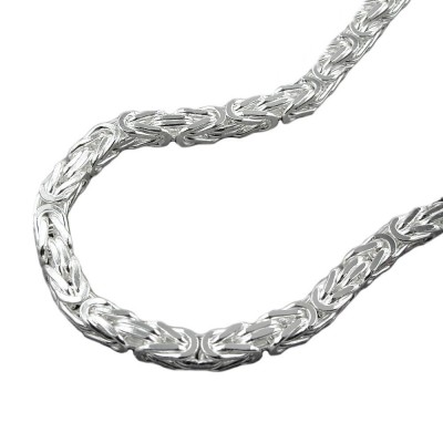 Armband Königskette vierkant glänzend 925 Silber 18cm