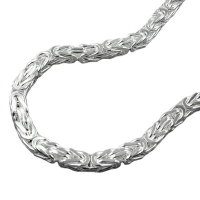 Halskette 4mm KönigsHalskette 925 Sterlingsilber 50cm