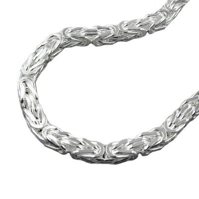 Halskette 6mm KönigsHalskette 925 Sterlingsilber 55cm