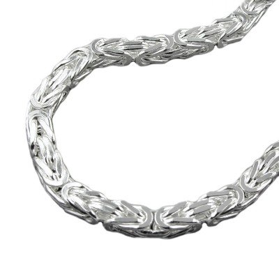 Kette Königskette vierkant glänzend 925 Silber 55cm
