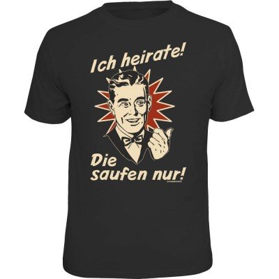 Fun T-Shirt - ich heirate retro