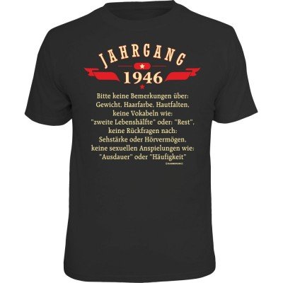 Fun T-Shirt - Jahrgang 46