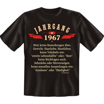 Fun T-Shirt - Jahrgang 67