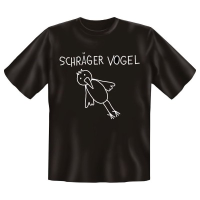 Fun T-Shirt Schräger Vogel