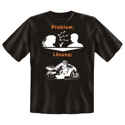 Fun T-Shirt Problem bla bla bla Lösung biken