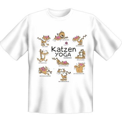 Fun T-Shirt - Katzen Yoga
