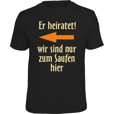 Fun T-Shirt - er heiratet! links