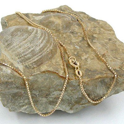 Halskette Venezianer diamantiert Americ Double 45cm