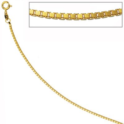 Venezianerkette 585 Gelbgold 1,5mm 45cm Gold Kette Halskette Goldkette