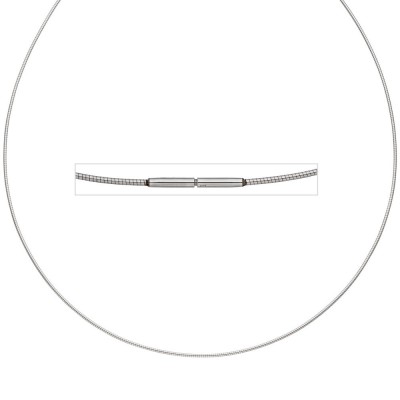 Halsreif Edelstahl 1,0mm 42cm Halskette Kette