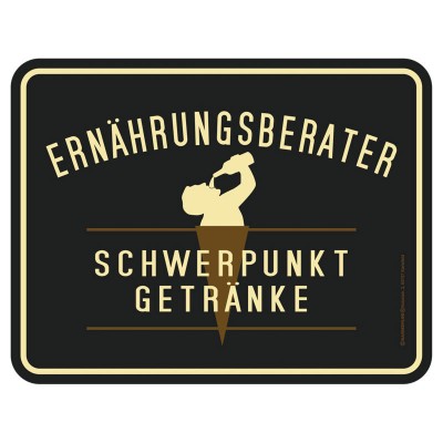 Magnetschild - Ernährungsberater