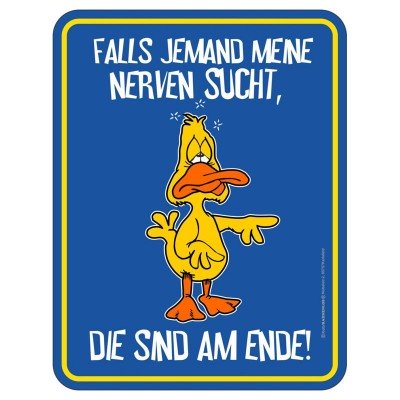 Magnetschild - Nerven am Ende