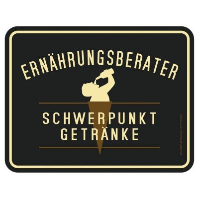 Magnetschild - Ernährungsberater