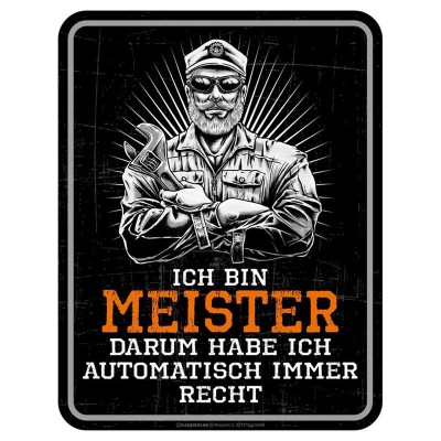 Magnetschild - Ich bin Meister