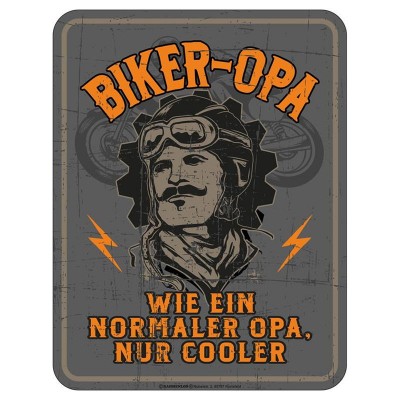 Magnetschild - Biker Opa