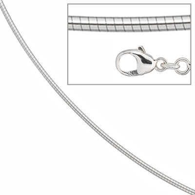 Halsreif 585 Weißgold 1,5mm 50cm Gold Kette Halskette Weißgoldhalsreif