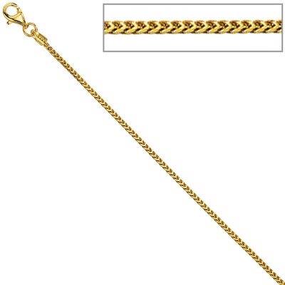 Bingokette 585 Gelbgold 1,5mm 42cm Gold Kette Halskette Goldkette Karabiner