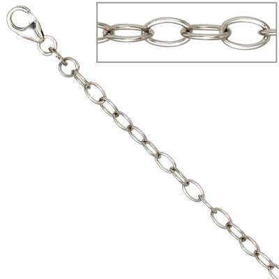 Verlängerungskette 925 Sterling Silber 7cm Karabiner Kettenverlängerung