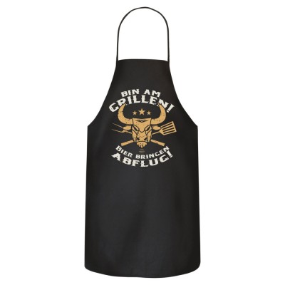 Schürze Küche & Grill - Bin am Grillen 2 Bulle