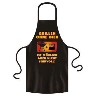 Schürze Küche und Grill - Grillen ohne Bier