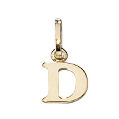 Anhänger Buchstabe D 333 Gelbgold Buchstabenanhänger