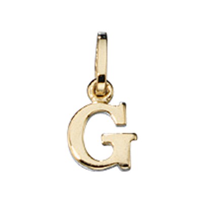 Anhänger Buchstabe G 333 Gelbgold Buchstabenanhänger