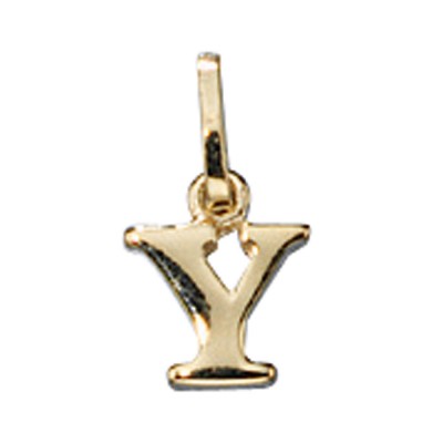 Anhänger Buchstabe Y 333 Gelbgold Buchstabenanhänger