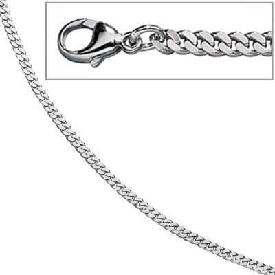 Panzerkette 585 Weißgold massiv 3,3mm 50cm Gold Kette Halskette Weißgoldkette