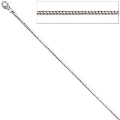 Schlangenkette 333 Weißgold 1,4mm 42cm Gold Kette Halskette Weißgoldkette