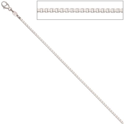 Venezianerkette 585 Weißgold 1,5mm 38cm Gold Kette Halskette Weißgoldkette