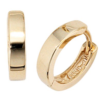 Creolen rund 333 Gelbgold Ohrringe Goldohrringe Goldcreolen