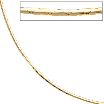 Halskette Kette 585 Gelbgold 42cm Goldkette Karabiner