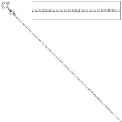 Venezianerkette 333 Weißgold 1,2mm 50cm Gold Kette Halskette Weißgoldkette