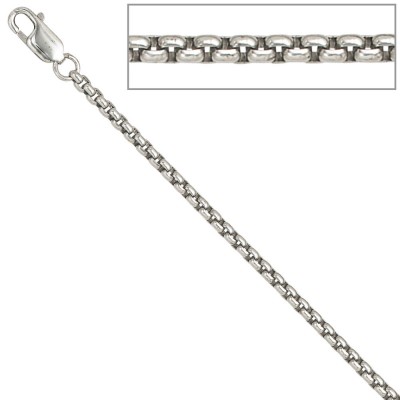 Venezianerkette 925 Sterling Silber 2,5mm 60cm Halskette Kette Karabiner