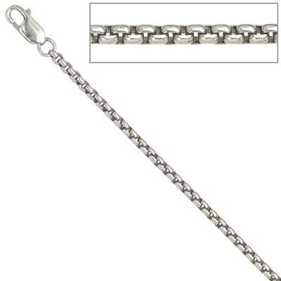 Venezianerkette 925 Sterling Silber 2,5mm 50cm Halskette Kette Karabiner