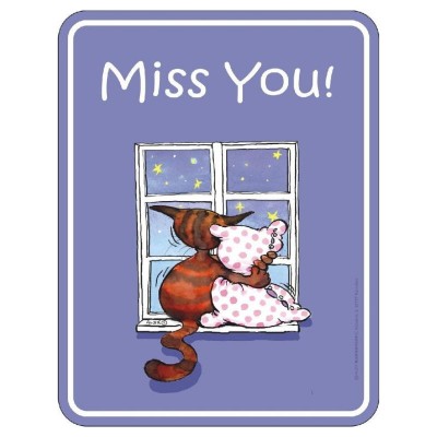 geprägtes Blechschild Miss You!