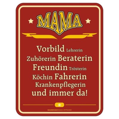 geprägtes Blechschild - Mama