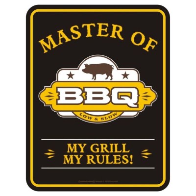 geprägtes Blechschild - Master of BBQ