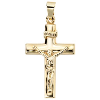 Anhänger Kreuz 333 Gelbgold Kreuzanhänger Goldkreuz