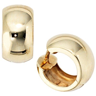 Creolen rund breit 333 Gelbgold Ohrringe Goldohrringe Goldcreolen
