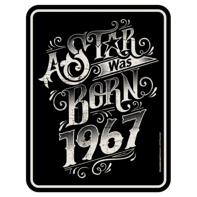 geprägtes Blechschild - Star 1967