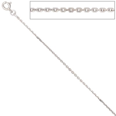 Ankerkette 333 Weißgold 1,6mm 45cm Gold Kette Halskette Weißgoldkette